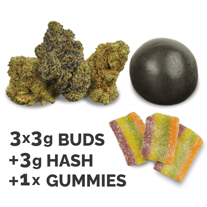bud hash and gummies test pack